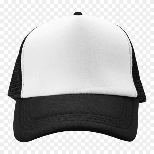 Black cap isolated design on transparent background PNG
