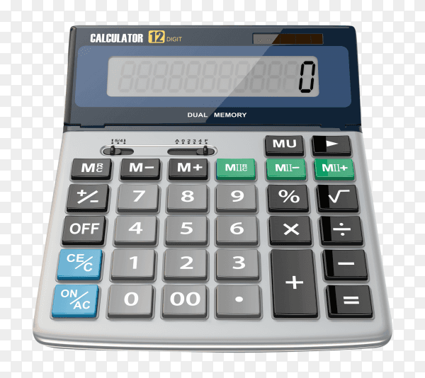 Calculator isolated premium image PNG