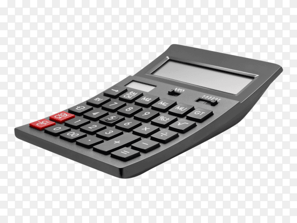 Calculator on transparent background PNG