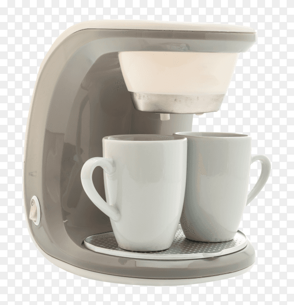 Coffee maker machine isolated on transparent background PNG