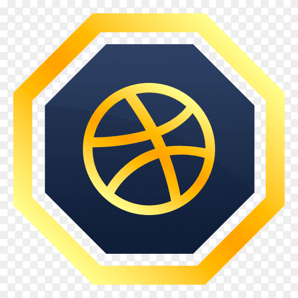 Dribble free icon on transparent PNG