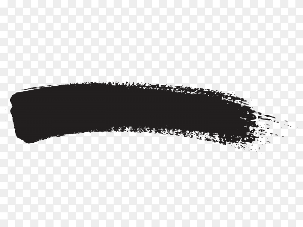Grunge brush stroke on transparent background PNG