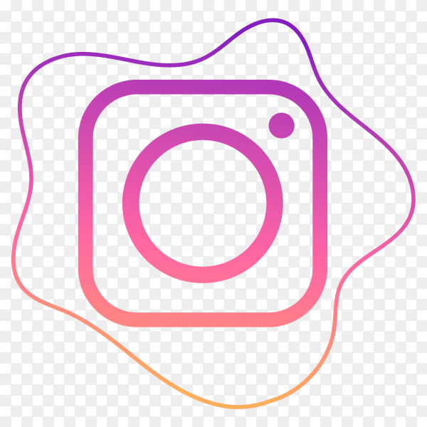 Instagram icon logo on transparent background pNG
