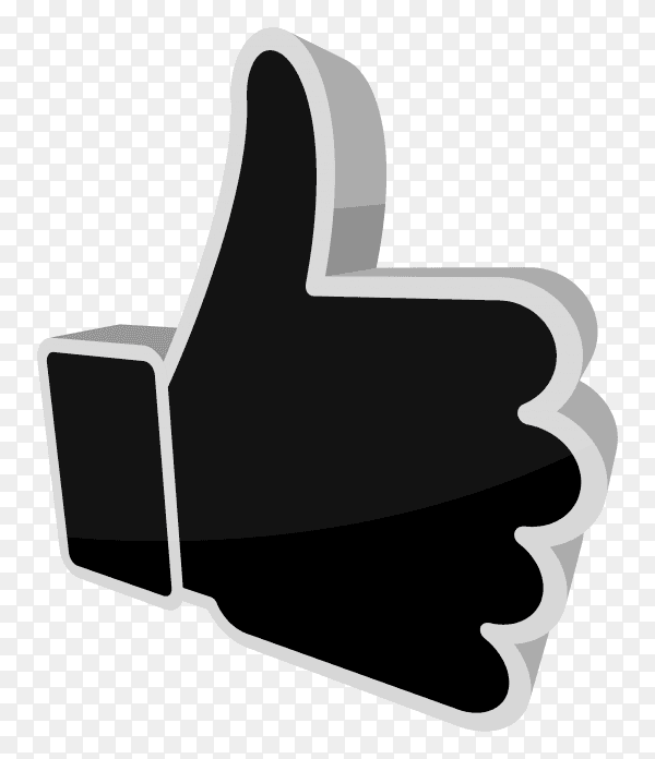 Like icon design illustration on transparent background PNG