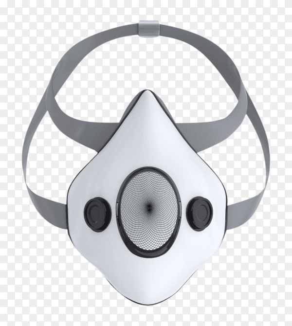 Mediacl mask isolated on trransparent background PNG