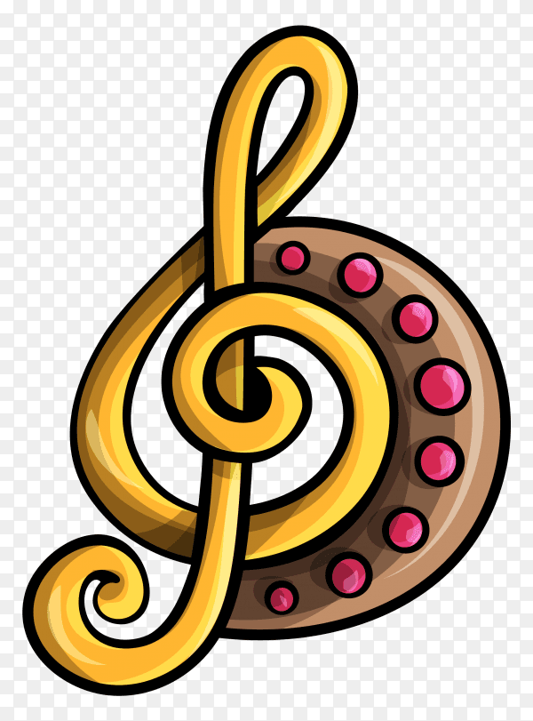 Music icon design on transparent background PNG
