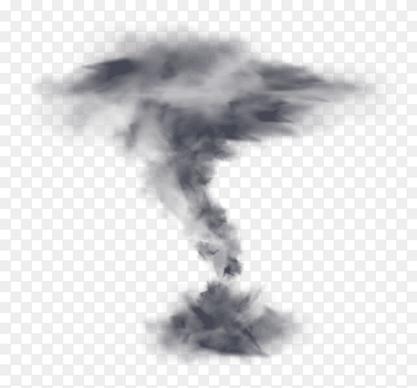 Realistic tornado swirl isolated illustration premium vector PNG