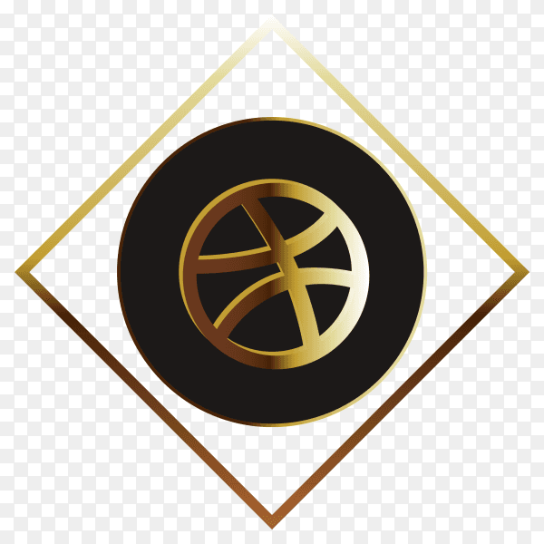 Golden Dribble free icon on transparent background PNG