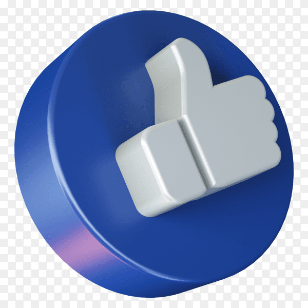 3D like icon on transparent PNG