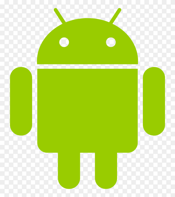 Android sign icon design illustration on transparent background PNG