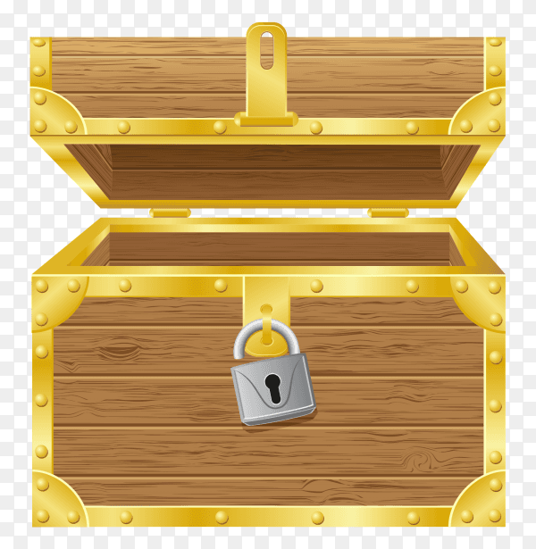 Antique chest illustration premium vector PNG
