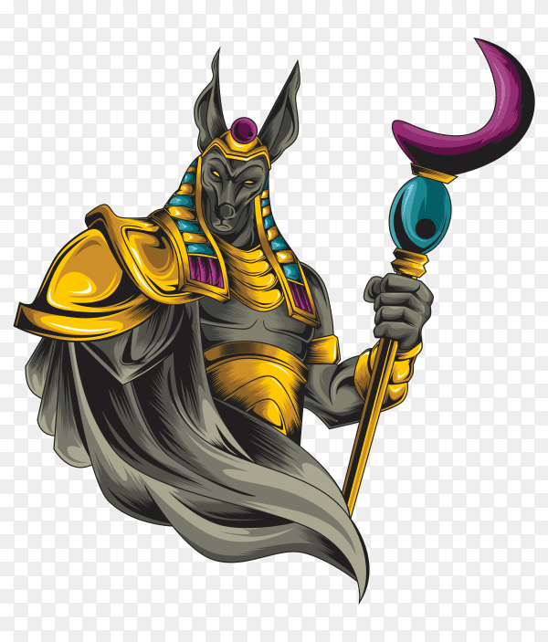 Anubis design premium vector PNG
