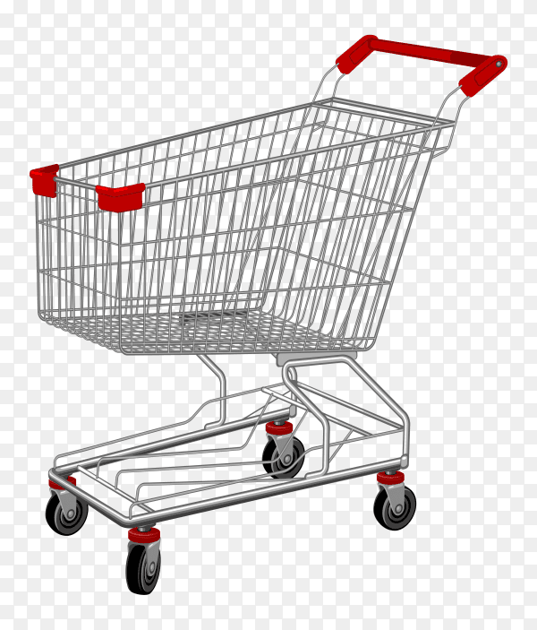 Basket shopping isolated on transparent background PNG