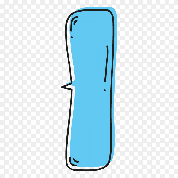 Blue Reminder Speech Bubble Isolated on transparent background PNG