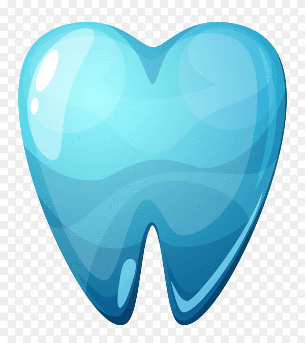 Blue tooth Illustration on transparent background PNG