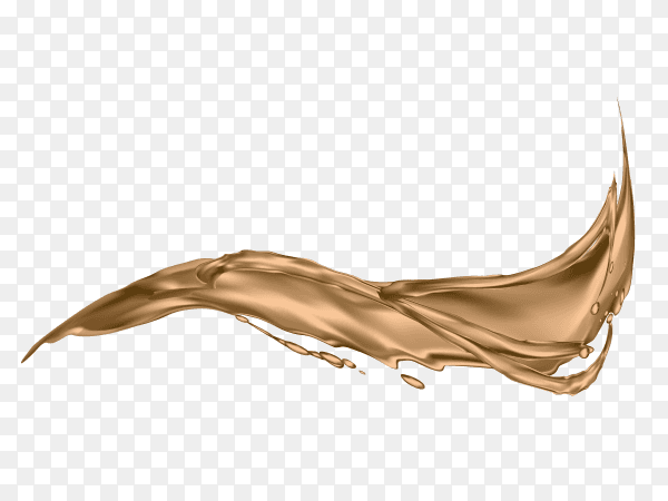 Chocolate splash illustration on transparent background PNG