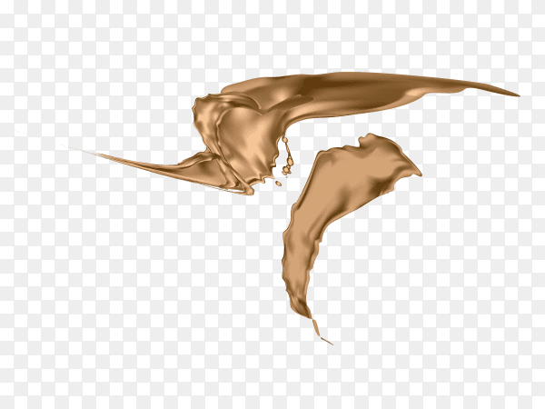 Chocolate splash on transparent background PNG