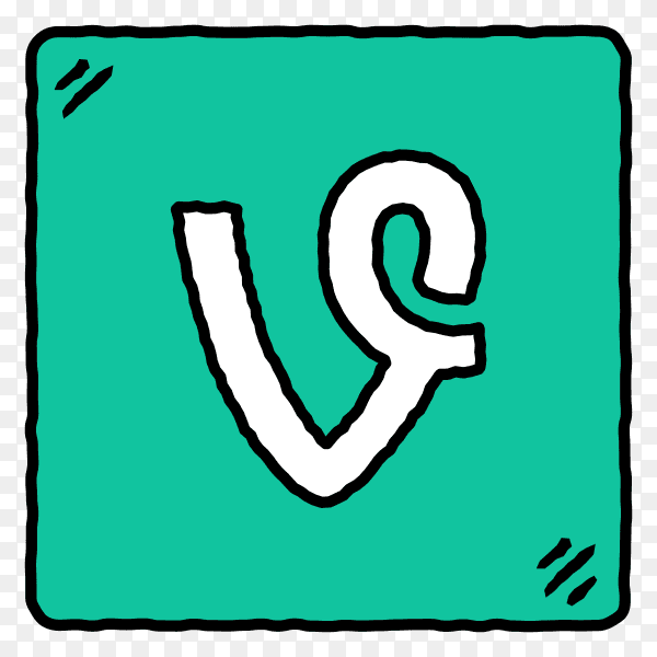 Colorful squares with Vimeo logo template Clipart PNG