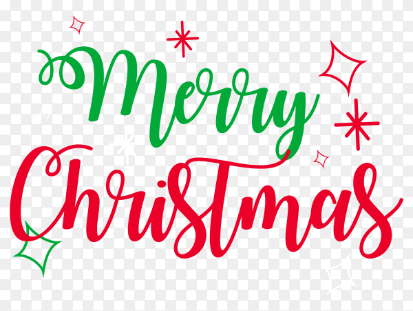 Colorfull merry christmas emblems premium vector PNG