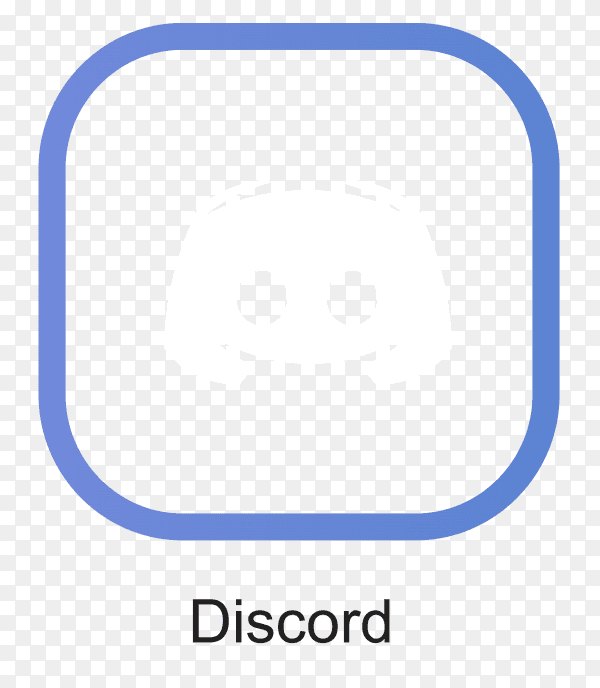 Discord icon design illustration on transparent background PNG