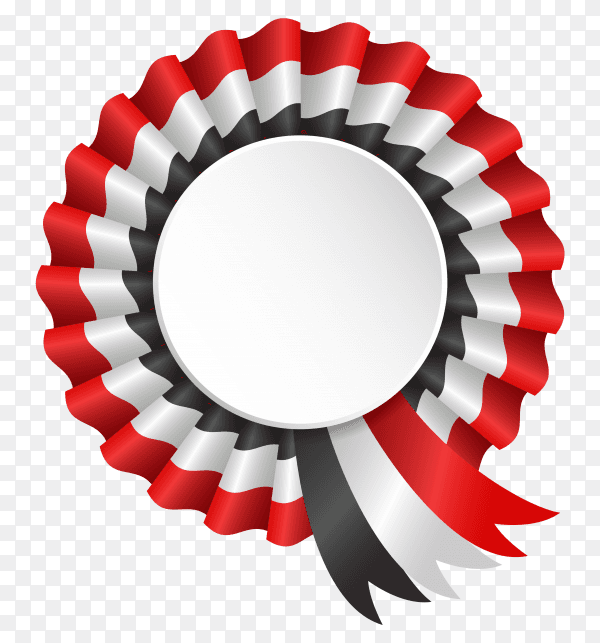 Egypt flag design on transparent background PNG