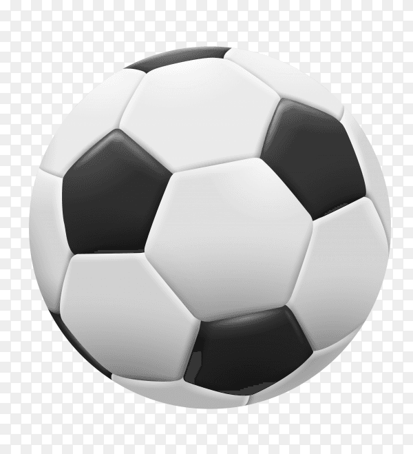 Football illustration on transparent background PNG