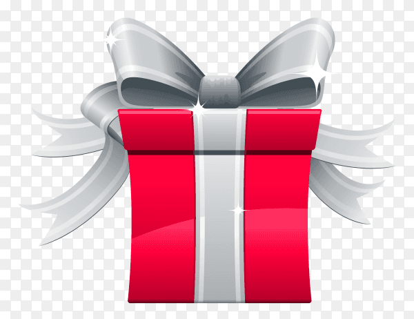 Gift box illustration on transparent background PNG