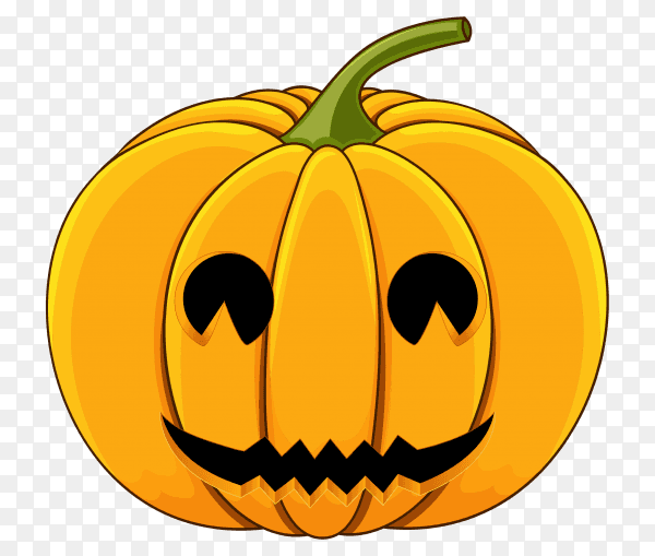 Halloween pumpkin design on transparent background PNG