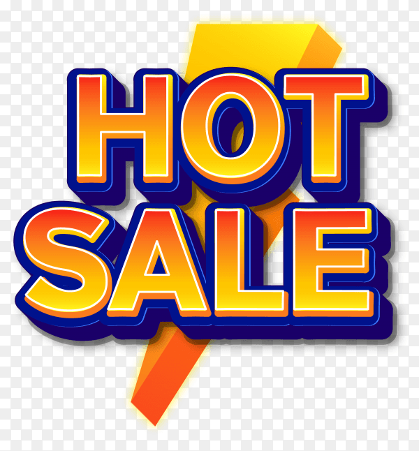 Hot sale text effects style on transparent background PNG