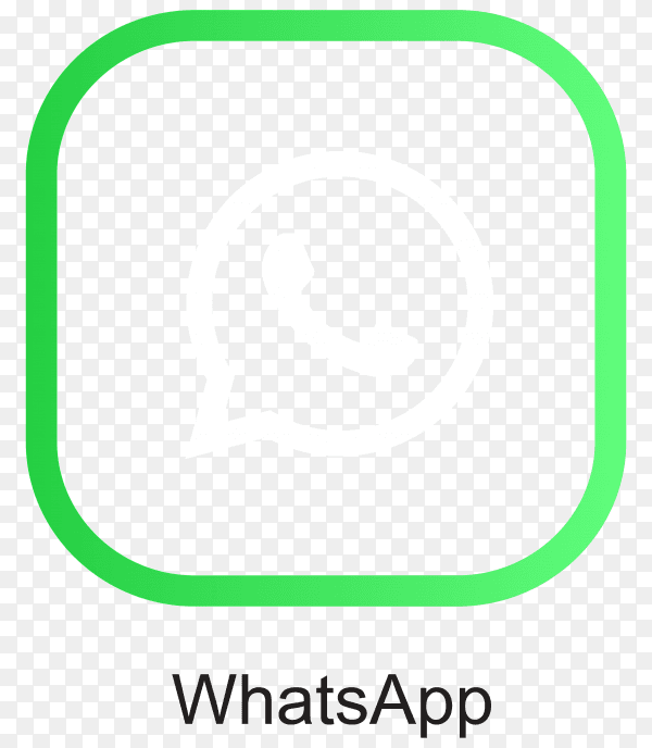 Illustration of whatsapp icon design on transparent background PNG
