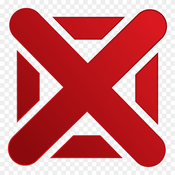 Incorrect icon premium vector PNG