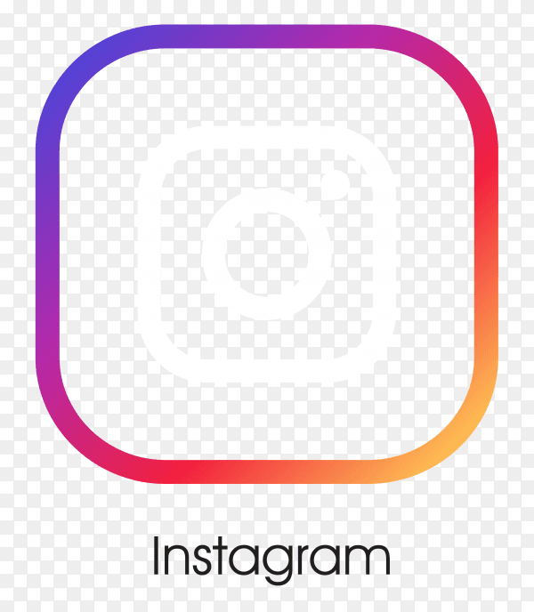 Instagram icon template on transparent PNG