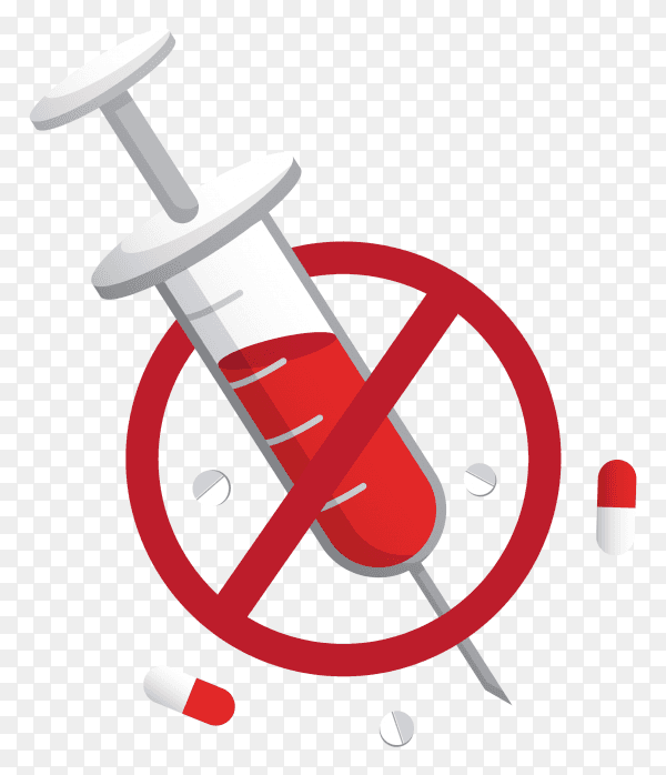 International day against drug abuse design on transparent background PNG