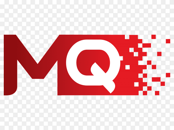 MQ logo design illustration on transparent background PNG