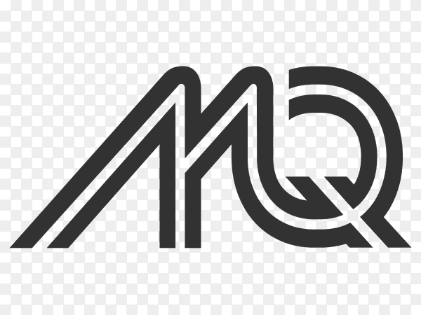MQ logo design premium vector PNG