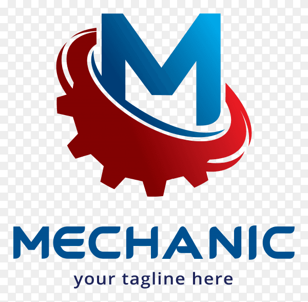 Mechanic logo template design premium vector PNG
