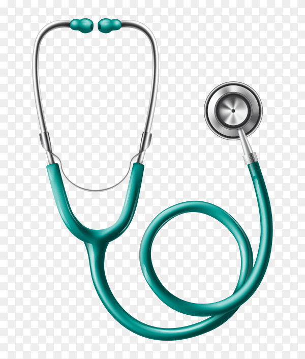 Medical stethoscope icon illustration on transparent background PNG