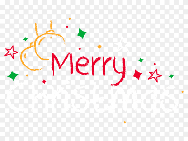 Merry christmas card design premium vector PNG