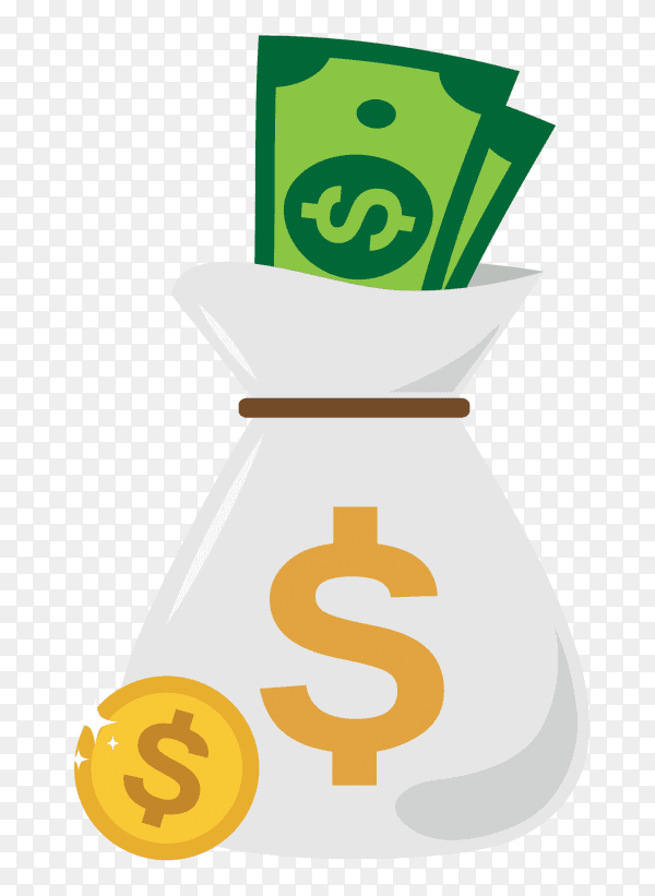 Money bag design premium vector PNG