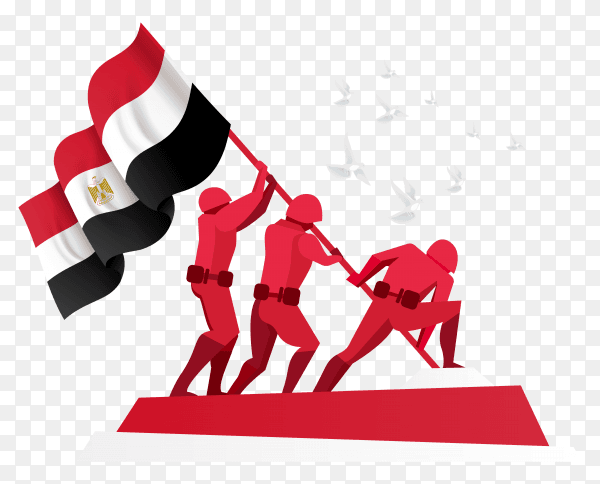 October glorious victory design on transparent background PNG