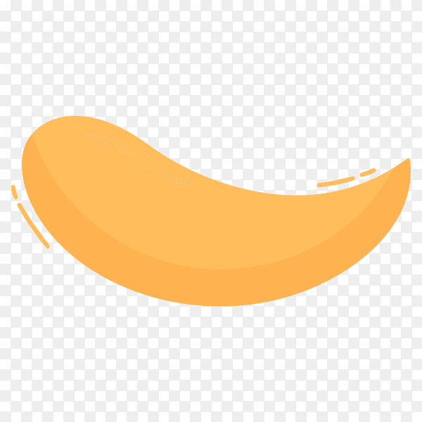 Orange Speech Bubble design on transparent background PNG