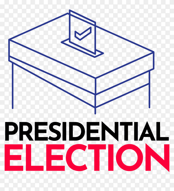Presidential election day 2020 united states of america on transparent background PNG