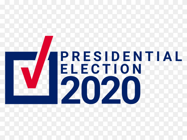 Presidential election template design illustration on transparent background PNG