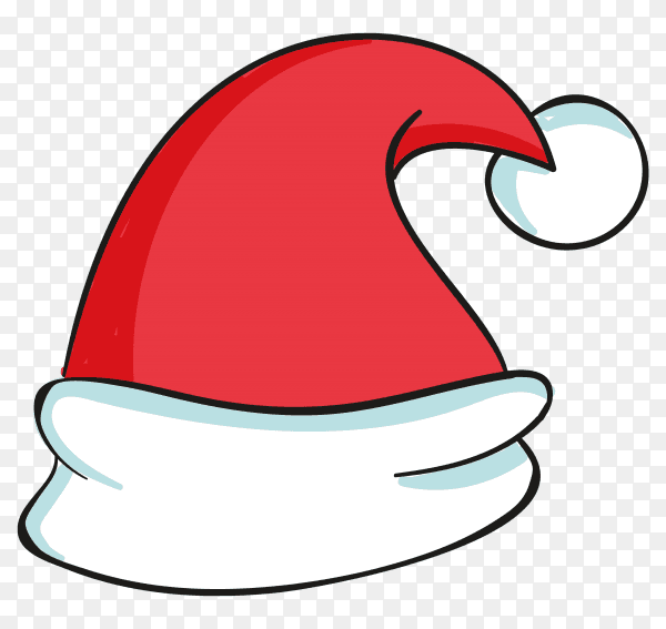 Santa claus hat isolated premium vector PNG