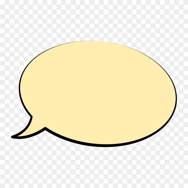 Speech Bubble Isolated on transparent background PNG
