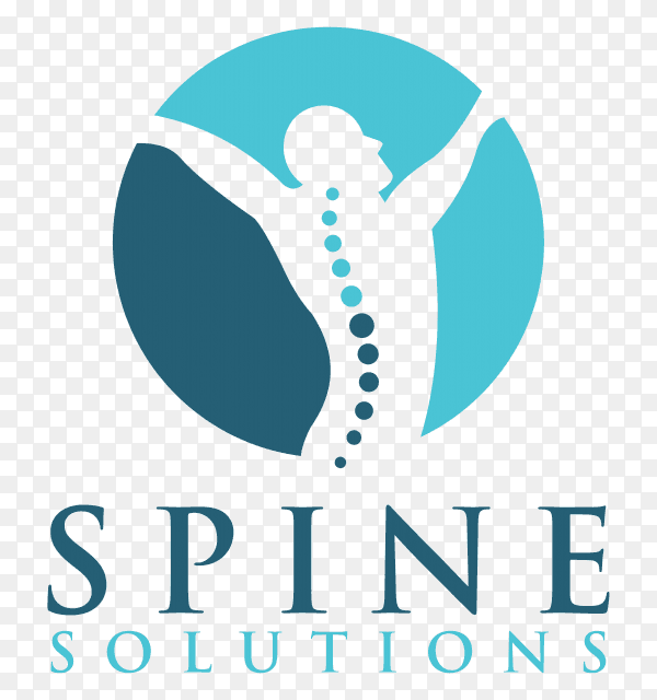 Spine logo design on transparent background PNG