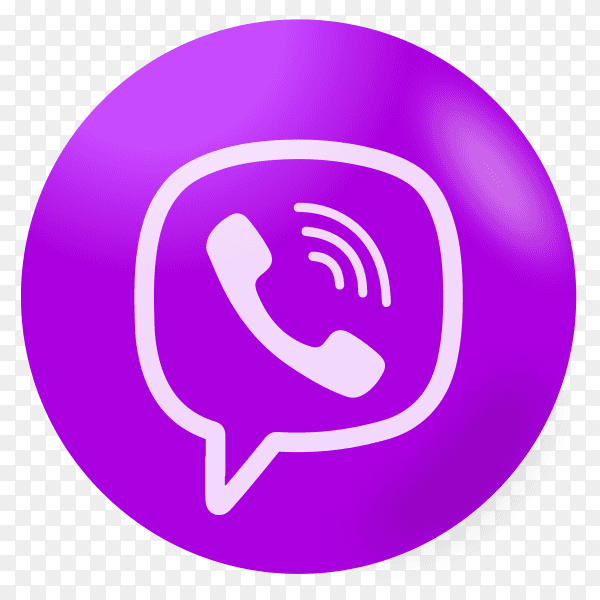 Viber logo on transparent background PNG