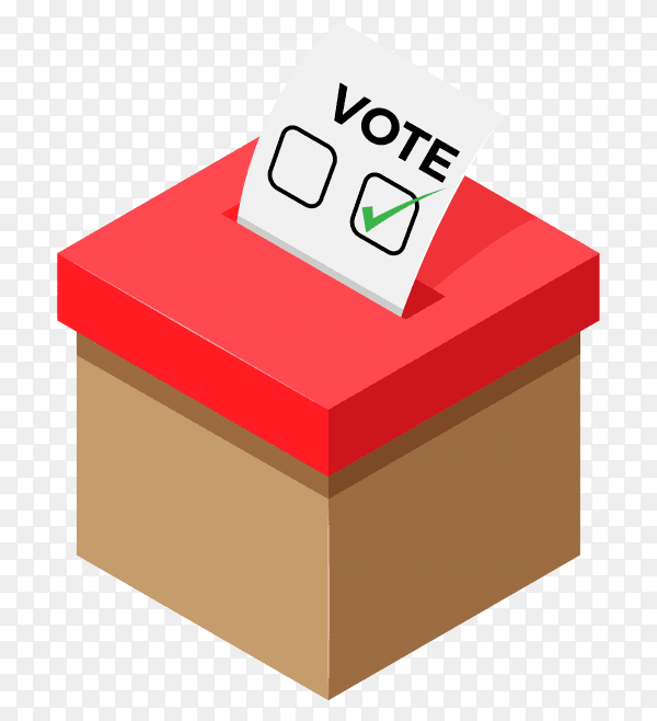 View election box on transparent background PNG