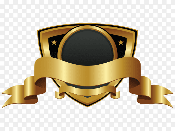 Abstaract golden badge or label premium vector PNG