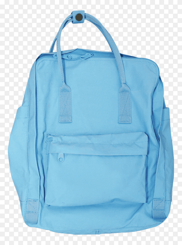 Beautiful elegance and luxury fashion women blue handbag on transparent background PNG